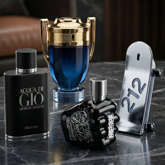 DIESEL TATTO, 212 HEROES, INVICTUS, AG PROFUMO
